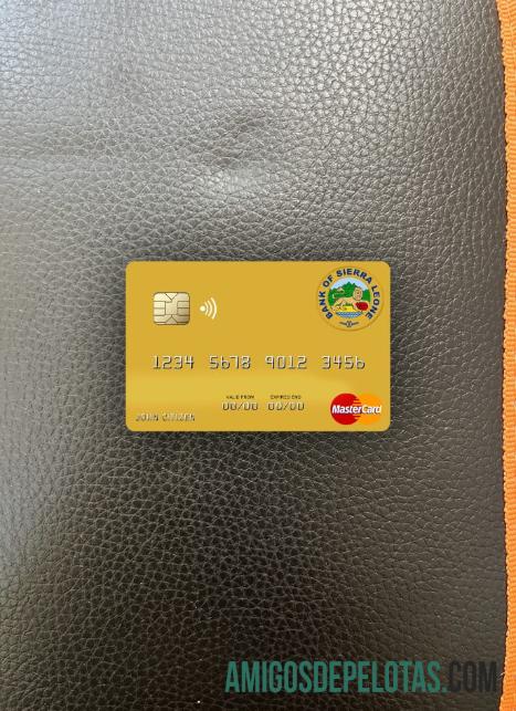 Serra Leoa Banco da Serra Leoa Mastercard Photolook Front exemplo real